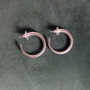 Elegant Silver Hoop Earrings
